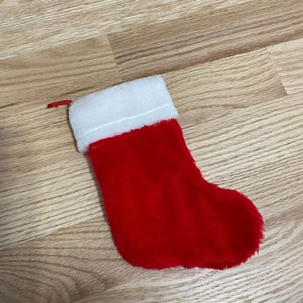 No Candy Just Cash Mini Stocking Christmas Red Holiday Decor
